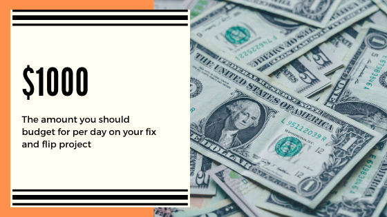 The Daily Amount You Should Budget For Your Fix and Flip Project