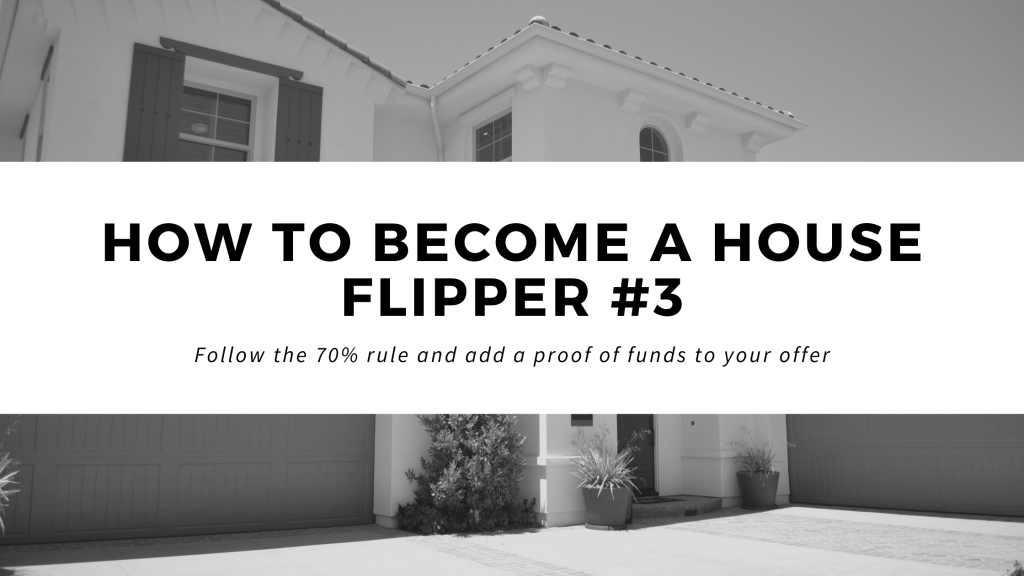 become a house flipper with no money