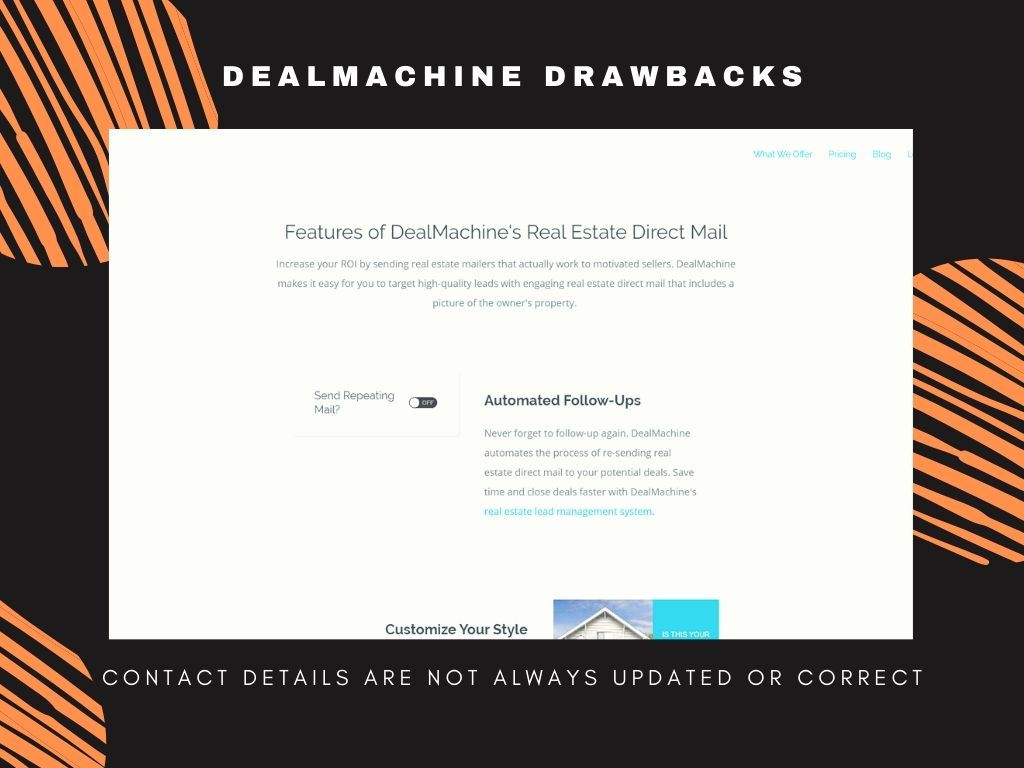 DealMachine Drawbacks