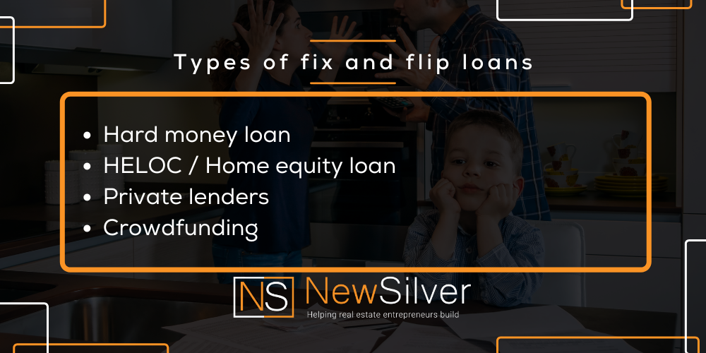 types of fix and flip loans