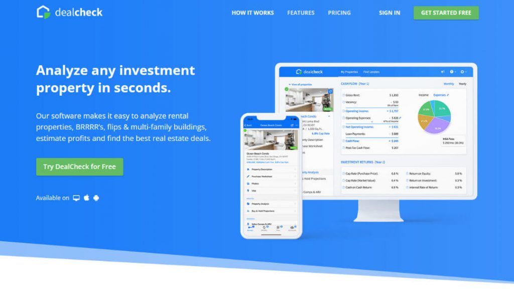 Dealcheck Real Estate Investment Software