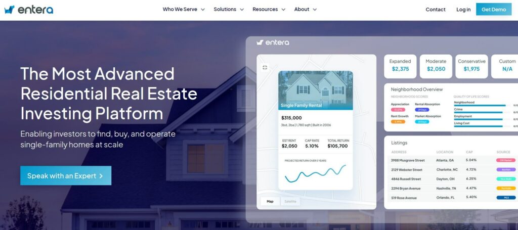 Entera AI Real Estate Investing Platform