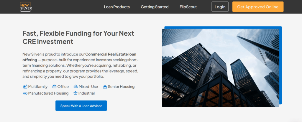 New Silver Commercial Real Estate Lender