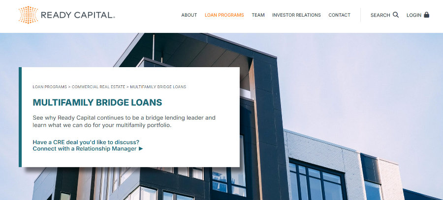 Ready Capital Multifamily Bridge Loans