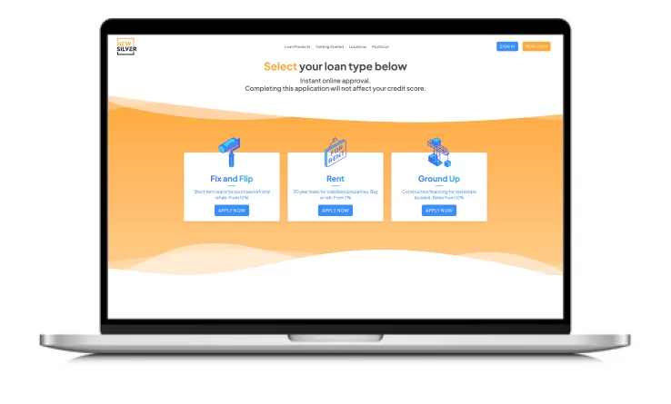 New Silver App Mockup